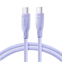Joyroom Multi-Color Series SA34-CC3 USB-C/USB-C-Kabel 60 W schnelle Übertragung 1 m – Lila