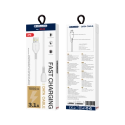 JELLICO Kabel KDS-30 Lightning 3.1A 1M weiss