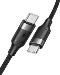 VEGER kabel Typ C do Typ C PD  100W 5A CC02 1,5m czarny