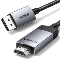 Ugreen DP119 DisplayPort auf HDMI 4K 60Hz Kabel 2m – Grau