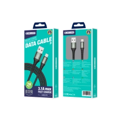 JELLICO cable B12 Lightning 3.1A 2M Black