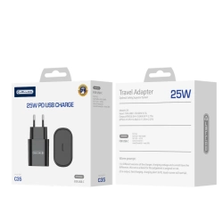 JELLICO wall charger C35 PD 25W 1xUSB-C Black