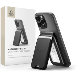 TECH-PROTECT MAGWALLET STAND MAGSAFE UNIVERSAL MAGNETIC CARD HOLDER BLACK