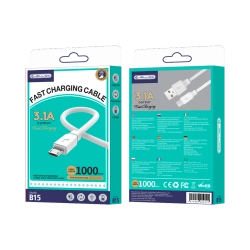 JELLICO cable B15 Micro 3.1A 1M White