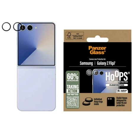 PanzerGlass Hoops Objektivabdeckung aus gehärtetem Glas für Samsung Galaxy Z Flip7