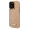 Karl Lagerfeld nakładka do iPhone 16 Pro 6,3&quot; KLHMP16LPKHPORPE beżowa Hardcase Leather Monogram Metal Logo MagSafe
