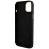 Original Case APPLE IPHONE 15 Guess Hardcase Silicone Logo Strass 4G (GUHCP15SM4DGPK) black
