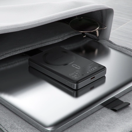 Acefast M12-10000 PD20W Powerbank Ultra-Slim, MagSafe-kompatibel – Schwarz