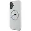 Etui IPHONE 16 Karl Lagerfeld Silicone Double Heads&Circle MagSafe beżowe
