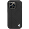 Original Case IPHONE 14 PRO BMW Leather Quilted (BMHCP14L22RQDK) black