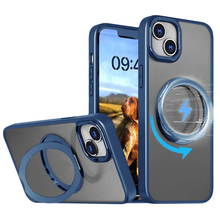Nakładka Mag Ring Rotating do iPhone 14 6,1&quot; granatowy