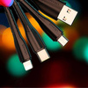 USAMS Ład. sam. 2xUSB C13 2,1A 3w1 (microUSB/USB-C/lightning) czarny/black NTU35YTSC13TZ