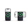 Baseus Magnetic Bracket powerbank z bezprzewodowym ładowaniem MagSafe 10000mAh 20W Overseas Edition biały (PPCX000202) + kabel USB Typ C Baseus Xiaobai Series 60W 0,5m