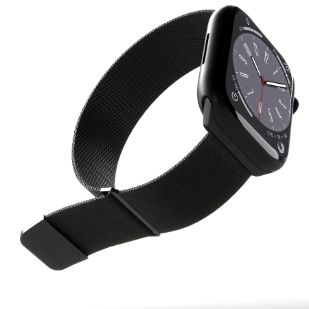 Puro &#39;MILANESE&#39; Watch für Apple Watch 42-44-45-49m, schwarz