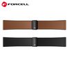 Pasek do Samsung Galaxy Watch Forcell F-Design FS20 magnetyczny skóra ekologiczna 20 mm brązowy