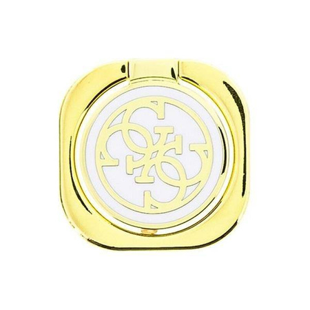 Etui Guess Ring stand GURSEQGWH złoto-biały /gold & white 4G
