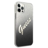 Oryginalne Etui IPHONE 12 PRO MAX 6,7" Guess Hardcase Glitter Gradient Script GUHCP12LPCUGLSBK czarne