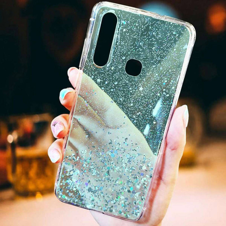 Etui XIAOMI REDMI 10 Brokat Cekiny Glue Glitter Case miętowe