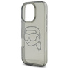 Oryginalne Etui IPHONE 16 PRO MAX Karl Lagerfeld Hardcase IML Rhinestones Karl Head (KLHCP16XHKHDCELK) czarne