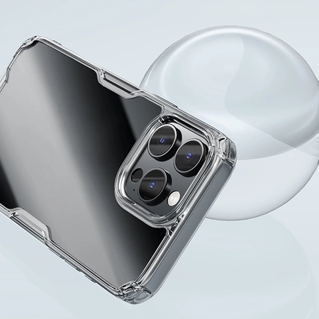 Etui Nillkin Nature Pro Case na iPhone 16 Pro - przezroczysto-białe