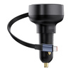 Baseus Enjoyment Pro USB-C (weiblich) / USB-C (männlich) 60W Autoladegerät - Schwarz