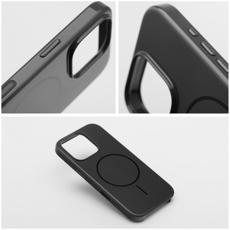 Premium Glossy Mag Cover kompatybilny z MagSafe i Camera Control button pasuje do IPHONE 16 czarny