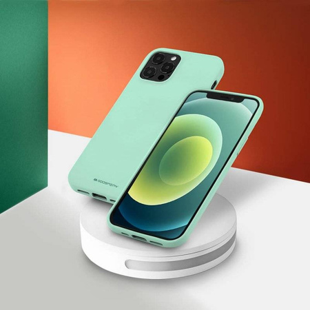 Case IPHONE 14 PRO Matte Silicone Mercury Soft Jelly mint