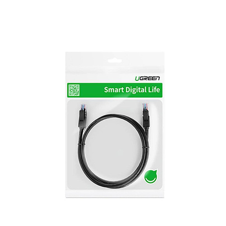 Ugreen płaski kabel sieciowy LAN Ethernet Cat. 6 8m czarny (NW102)