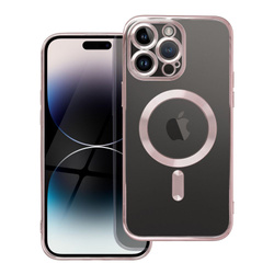 Futerał Electro Mag Cover kompatybilny z MagSafe do IPHONE 14 PRO MAX złoty róż