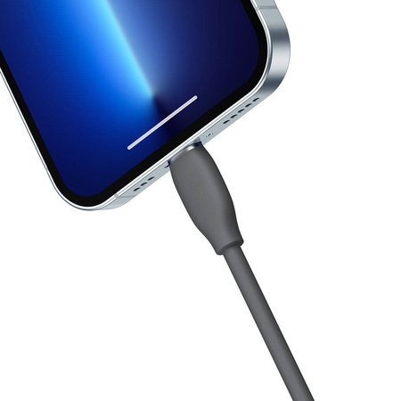 Baseus kabel, przewód USB – Lightning 2,4A długość 1,2 m Jelly Liquid Silica Gel – czarny