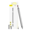 Baseus Golden Cudgel dwustronny pojemnościowy rysik disc stylus + żelopis długopis srebrny (ACPCL-0S)
