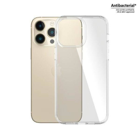 Case IPHONE 14 PRO MAX PanzerGlass HardCase Antibacterial Military (0404) Grade Clear transparent