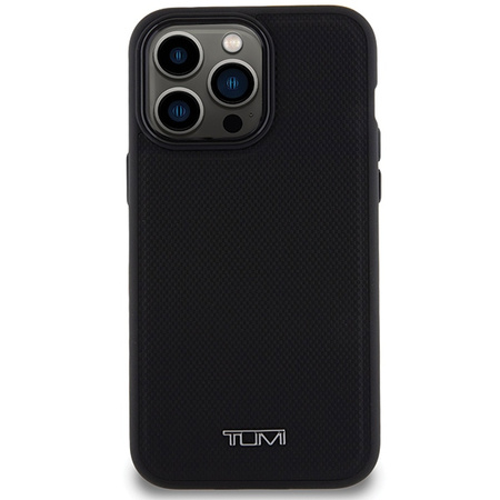 Tumi TUHMP15XRBAK iPhone 15 Pro Max 6.7"czarny/black hardcase Leather Balistic Pattern MagSafe