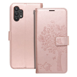Kabura MEZZO Book do SAMSUNG A32 5G drzewo złoty róż