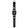 Strap for APPLE WATCH 4 / 5 / 6 / 7 / 8 / SE / ULTRA (42 / 44 / 45 / 49 MM) Karl Lagerfeld Strap 3D Rubber Karl&Choupette Heads (KLAWLSLKCNK) black