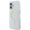 Original Handyhülle IPHONE 16 Guess Hardcase IML Glitter Circle MagSafe (GUHMP16SHFGERET) transparent