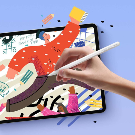 Aktiver Stift für iPad Baseus Smooth Writing 2 SXBC060402 – weiß