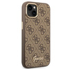 Oryginalne Etui IPHONE 14 Guess Hard Case 4G Vintage Gold Logo (GUHCP14SHG4SHW) brązowe