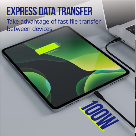 Allity kabel AUC-02 USB-C - USB-C 2,0 m 100W czarny