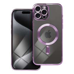 Futerał Electro Mag Cover kompatybilny z MagSafe do IPHONE 15 PRO MAX fioletowy