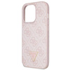 Oryginalne Etui IPHONE 14 PRO Guess Hardcase Crossbody 4G Metal Logo (GUHCP14LP4TDSCPP) różowe