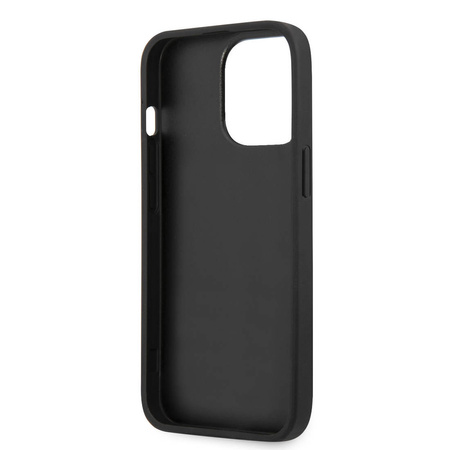 Oryginalne Etui IPHONE 13 PRO / 13 6,1" Guess Hardcase Saffiano 4G Metal Logo GUHCP13LSA4GSBK czarne