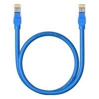 Kabel Ethernet Baseus High Speed Cat 6 RJ-45 1000Mb/s 0.5m okrągły - niebieski