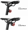 Rockbros Q3 Fahrrad-Rücklicht mit Smart Stop System - Schwarz