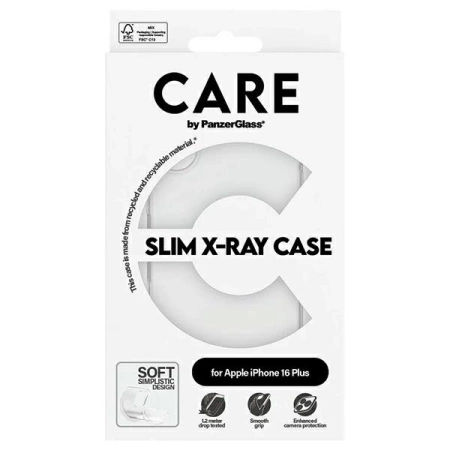 CARE by PanzerGlass X-Ray Soft Basic Case iPhone 16 Plus 6,7&quot; transparent 1443