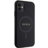 Oryginalne Etui IPHONE 11 / XR Guess Hardcase Saffiano MagSafe (GUHMN61PSAHMCK) czarne