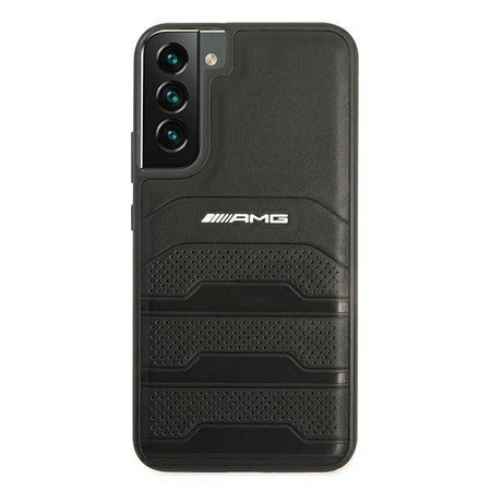 AMG AMHCS22MGSEBK S22 + S906 black / black hardcase Leather Debossed Lines