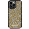 Guess nakładka do iPhone 15 Pro 6,1" GUHCP15LPFGSBSD żółta HC Rhinestone Metal Logo