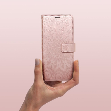 Kabura MEZZO Book do SAMSUNG A35 5G mandala złoty róż
