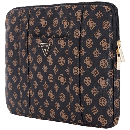 Torba Guess Sleeve Peony Pocket Triangle na laptopa 14" - czarna